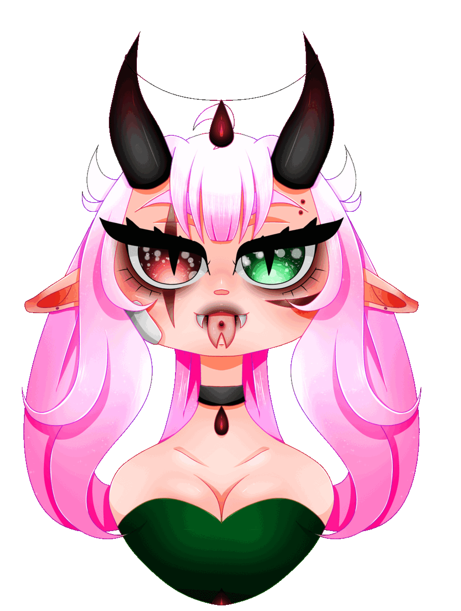 Chibi Character Headshot + Reactives ($20 CAN)